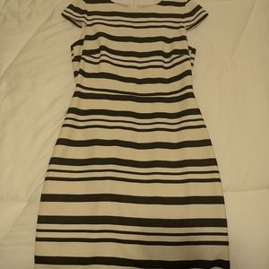 J. Crew Navy and cream dress
